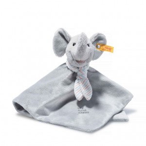 Steiff My First Ellie Elephant Security Blanket Toys Light Grey | 6089-IMXLP