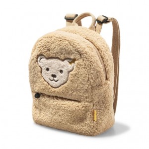 Steiff Teddy Plush Backpack With Squeaker Teddy Bears Beige | 5386-IWCBD