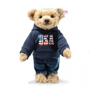 Steiff The Great American With Usa Hoodie Teddy Bears Light Brown | 0835-OZXYQ