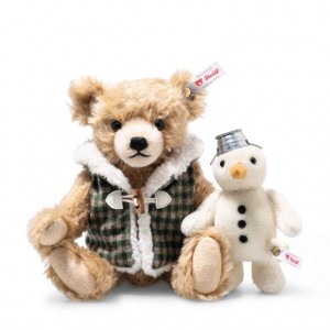 Steiff Winter With Snowman - 2024 Limited Edition Teddy Bears Beige | 2798-UDHYP